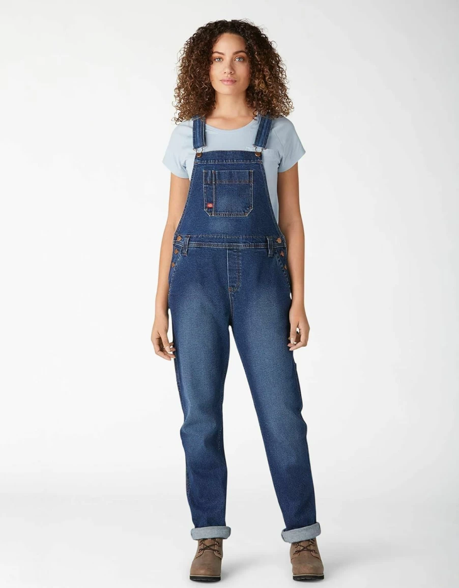 Eagle Blue Jeans Women's Denim Bib Overalls - Classic Comfort & Durable Workwear