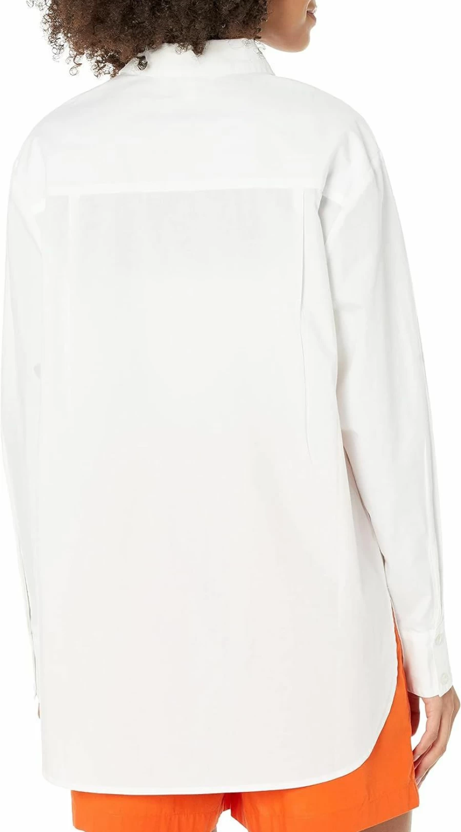 The Drop Women's Kendra Oversized Long Sleeve Shirt - Loose Fit Casual Top