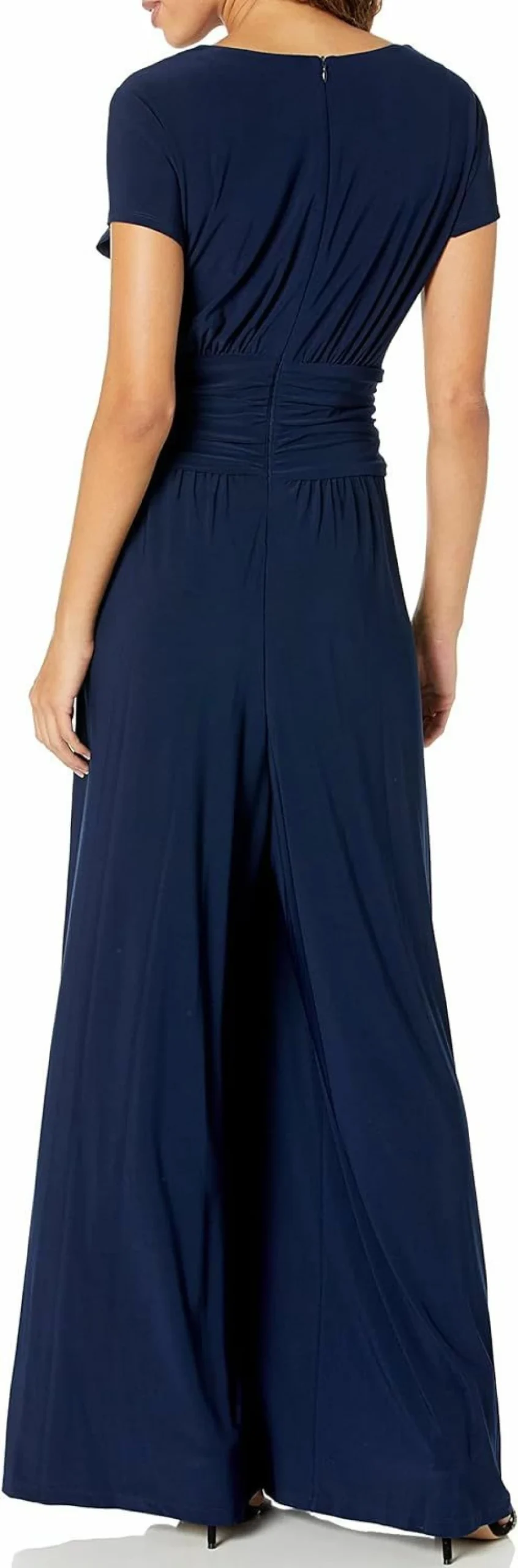Vince Camuto Women's Casual Twist Front Jumpsuit Dress for Everyday Wear