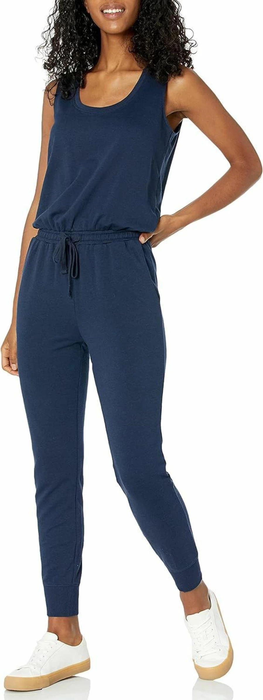 Amazon Essentials Women's Plus Size Studio Terry Fleece Jumpsuit - Comfortable Loungewear & Casual Wear