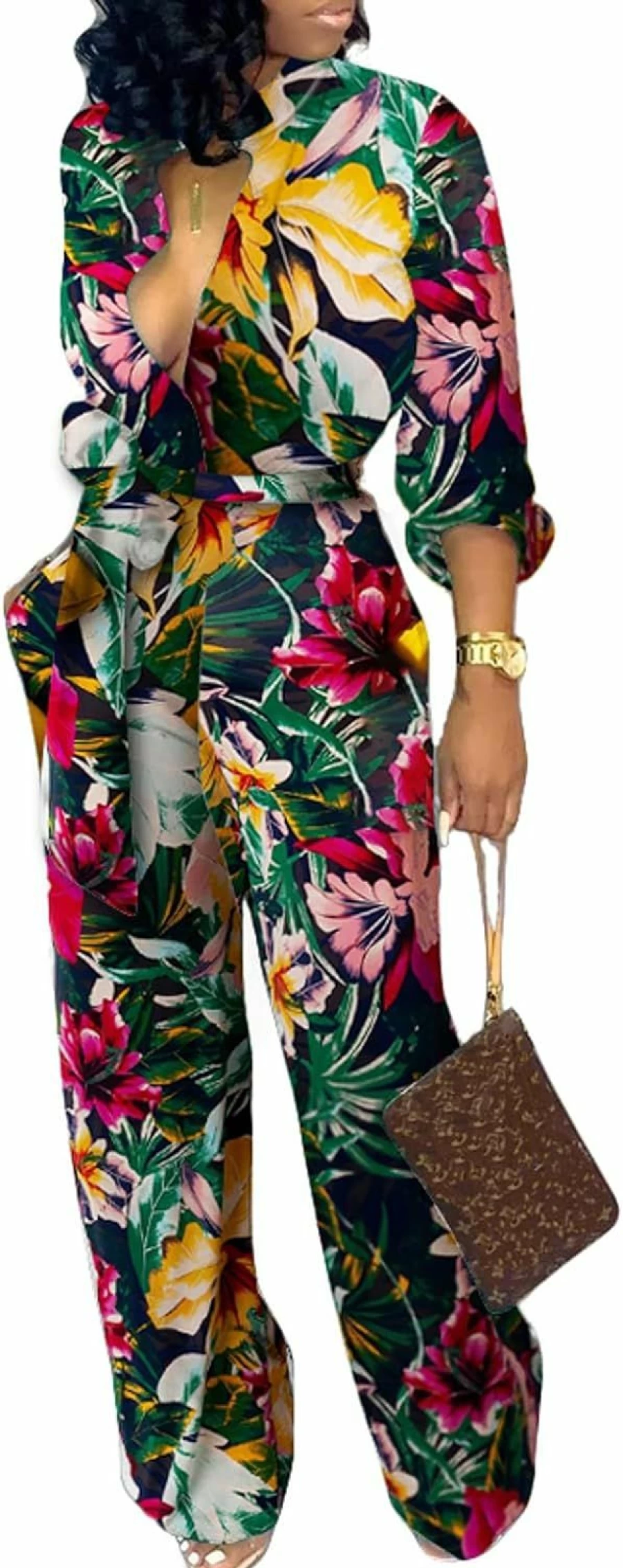 "SexyCherry Off-Shoulder Elegant Jumpsuit for Women – Long Straight Formal Pants for Evening Parties & Dressy Occasions"