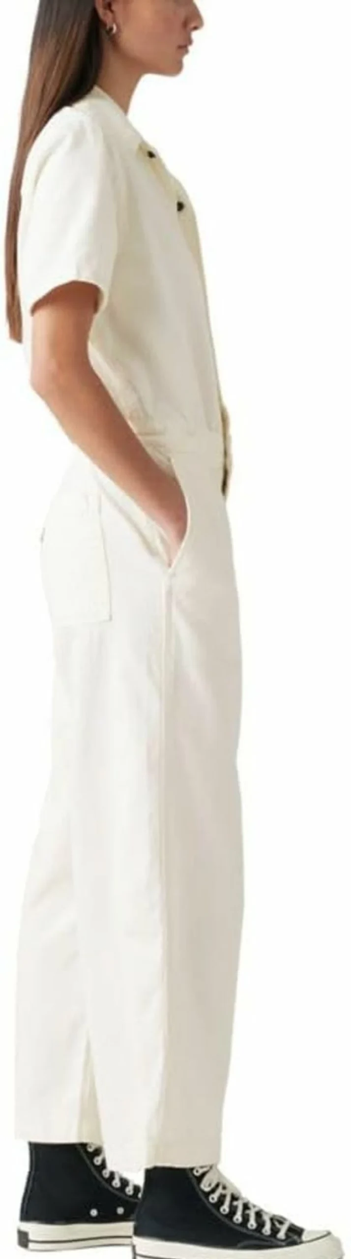 Levi's Women's Heritage Short Sleeve Jumpsuit - Classic Denim Romper for Women