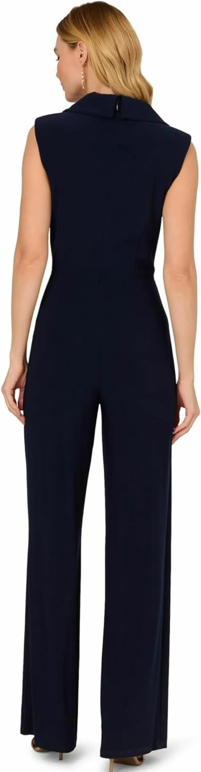 Adrianna Papell Women's Comfortable Jersey Jumpsuit - Elegant One-Piece Romper for Casual Wear