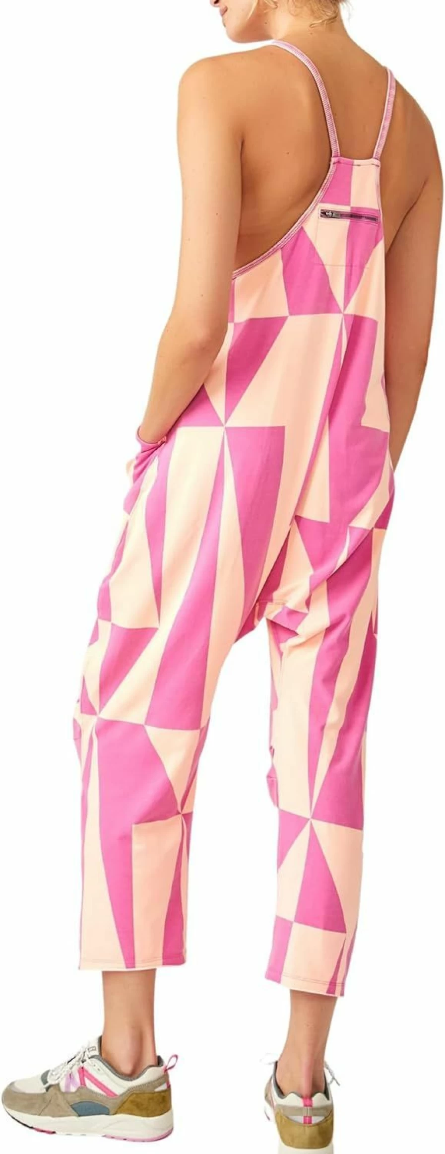 Free Women's Printed Hot Shot Jumpsuit by Free People - Boho One-Piece Overalls