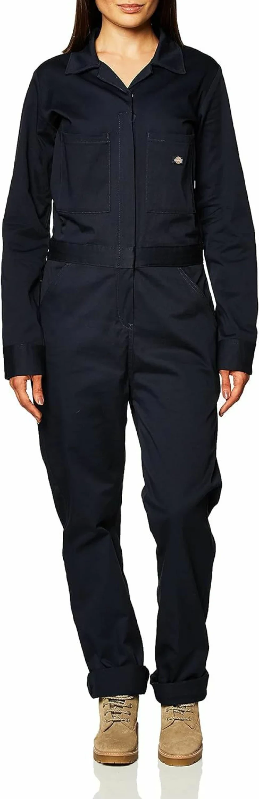 Dickies Women's Cotton Twill Long Sleeve Coverall Work Jumpsuit