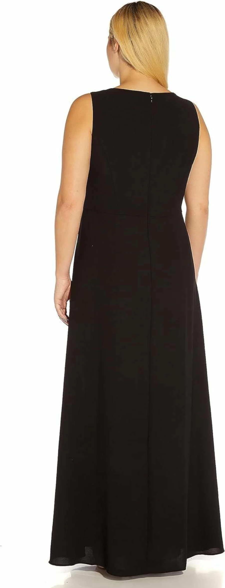 Adrianna Papell Women's Elegant Crepe Overlay Jumpsuit - Stylish One-Piece Romper for Casual Wear