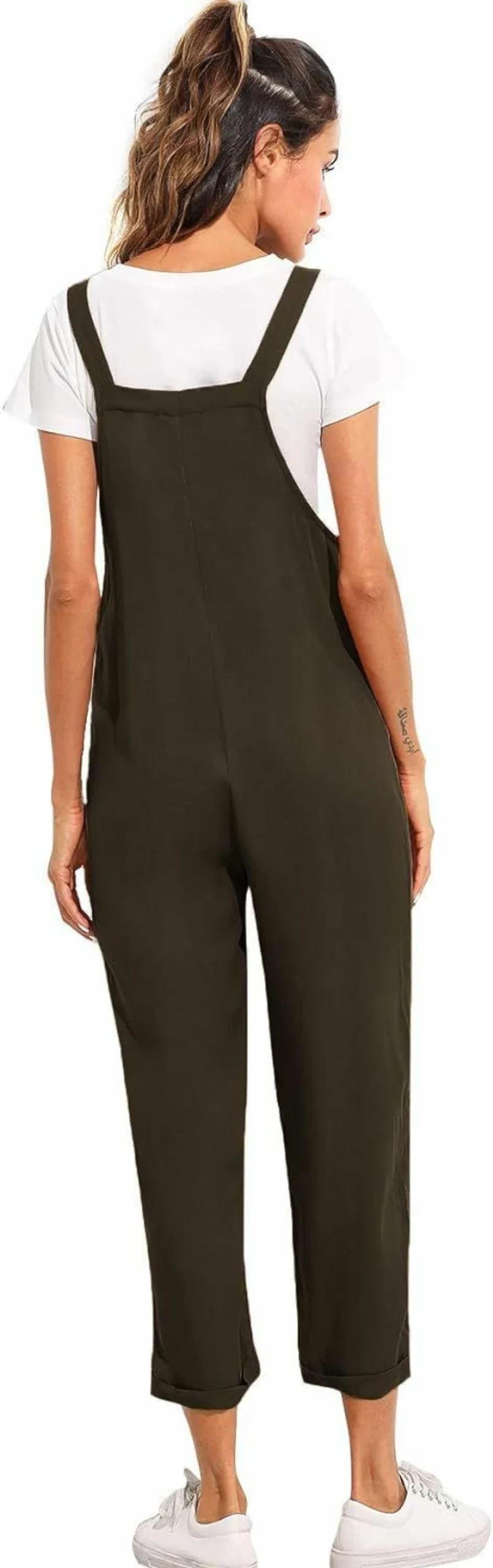 Verdusa Women's Adjustable Strap Jumpsuit Overalls with Pockets - Stylish Romper for Casual Wear