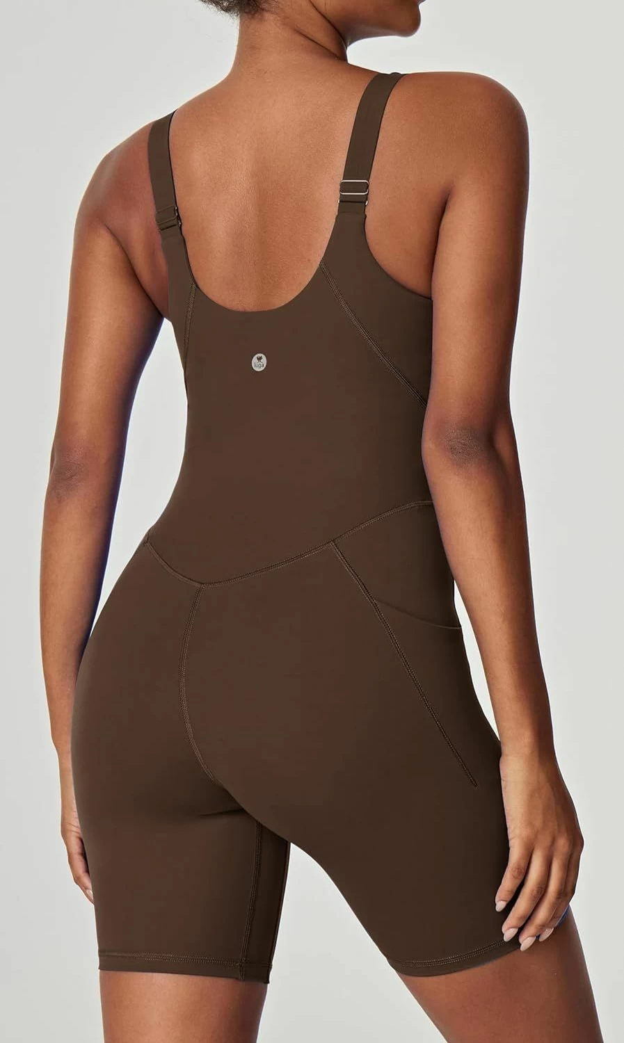 IUGA Women's Tummy Control Workout Jumpsuit with Built-In Bra - Athletic One Piece Romper for Gym & Yoga