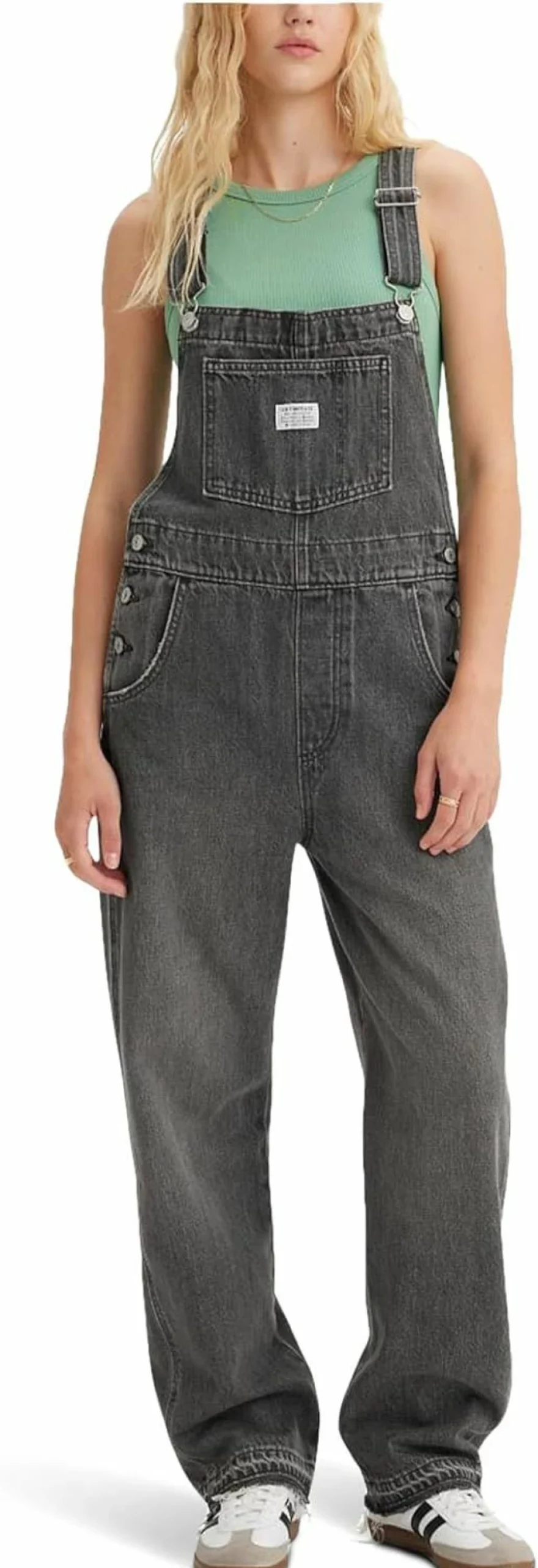 Levi's Women's Vintage Denim Overalls - Retro High-Waisted Bib Overalls for Women