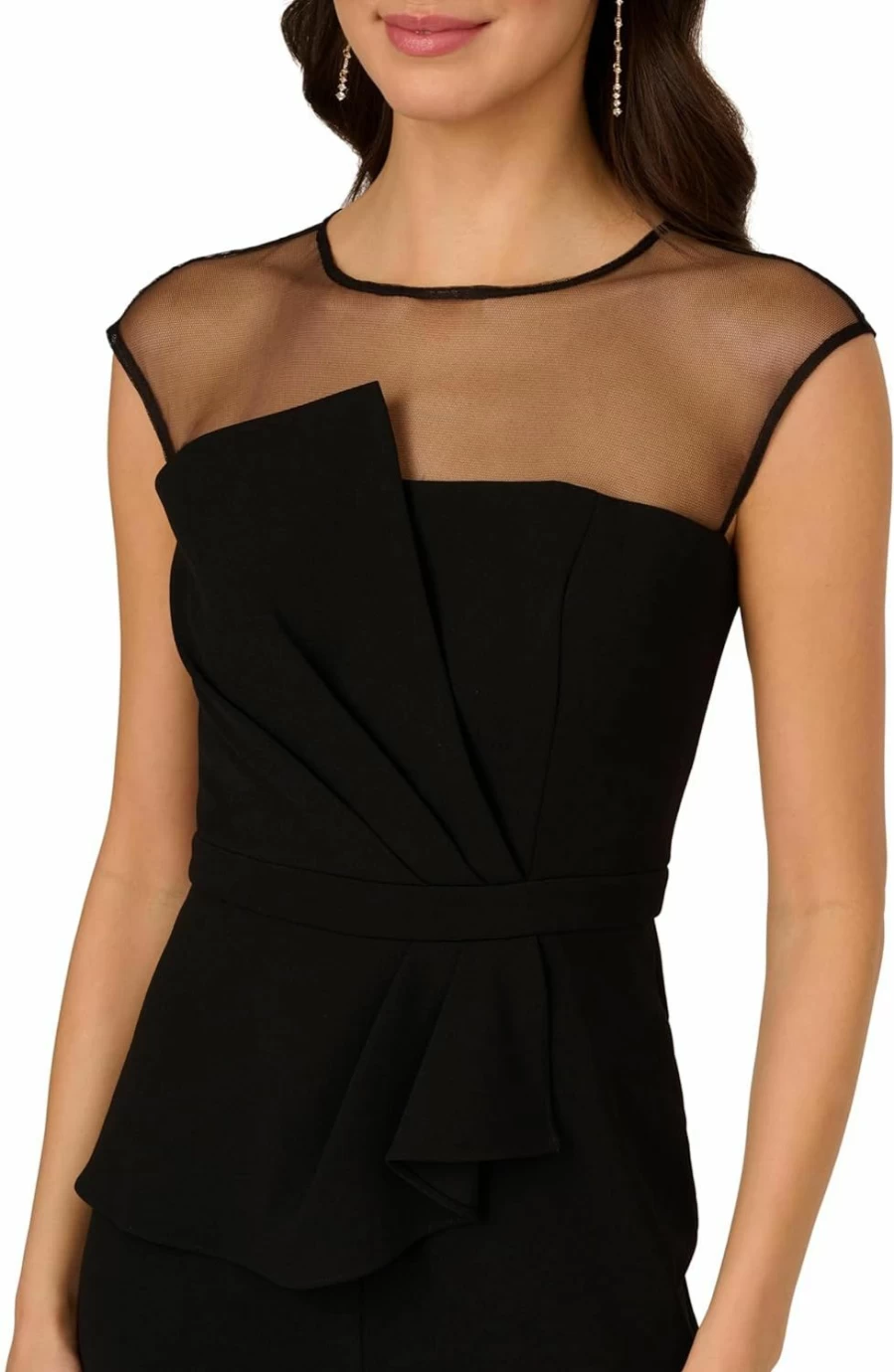 Adrianna Papell Women's Knit Crepe Jumpsuit - Elegant One-Piece Romper for Women