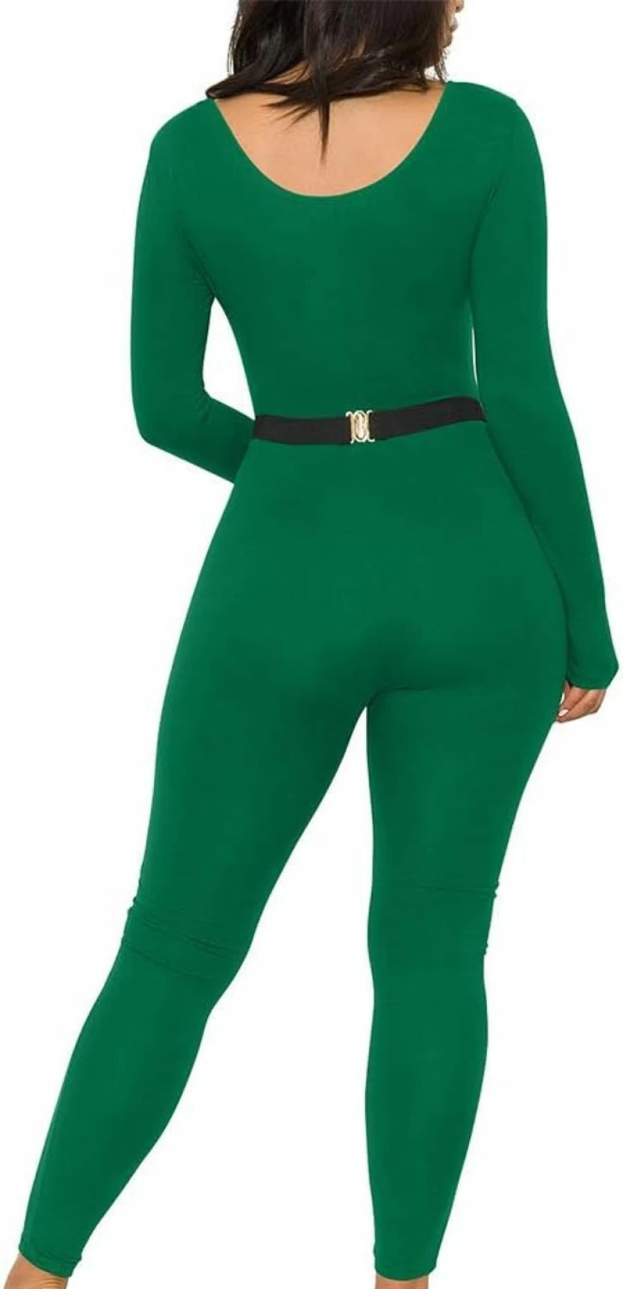 GOKATOSAU Women's Sexy Long Sleeve Romper Jumpsuit - Bodycon Solid Club Outfit - Party Wear One Piece