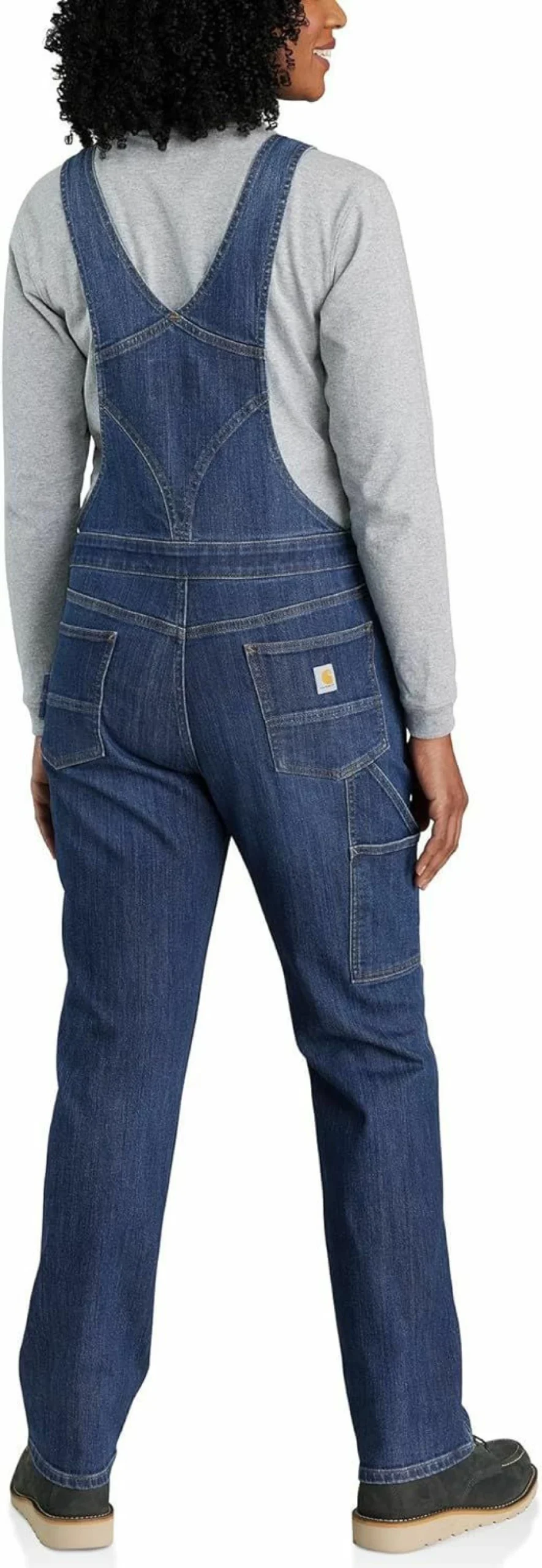 Carhartt Women's Rugged Flex Relaxed Fit Bib Overalls Durable Denim Workwear