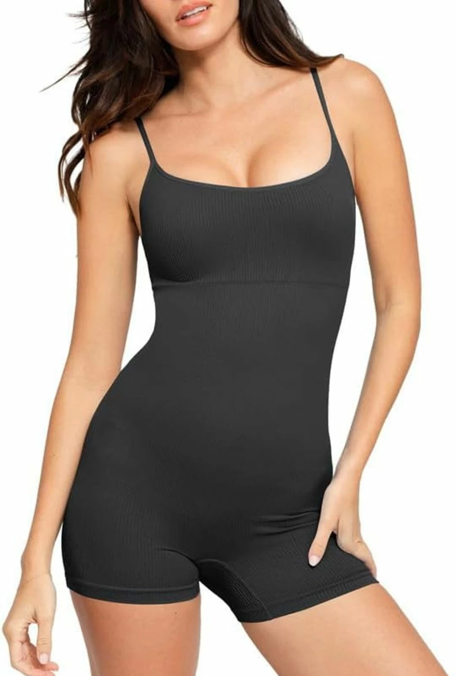 Popilush Women's Tummy Control Sleeveless Romper Jumpsuit for Gym Yoga Fashion 2024
