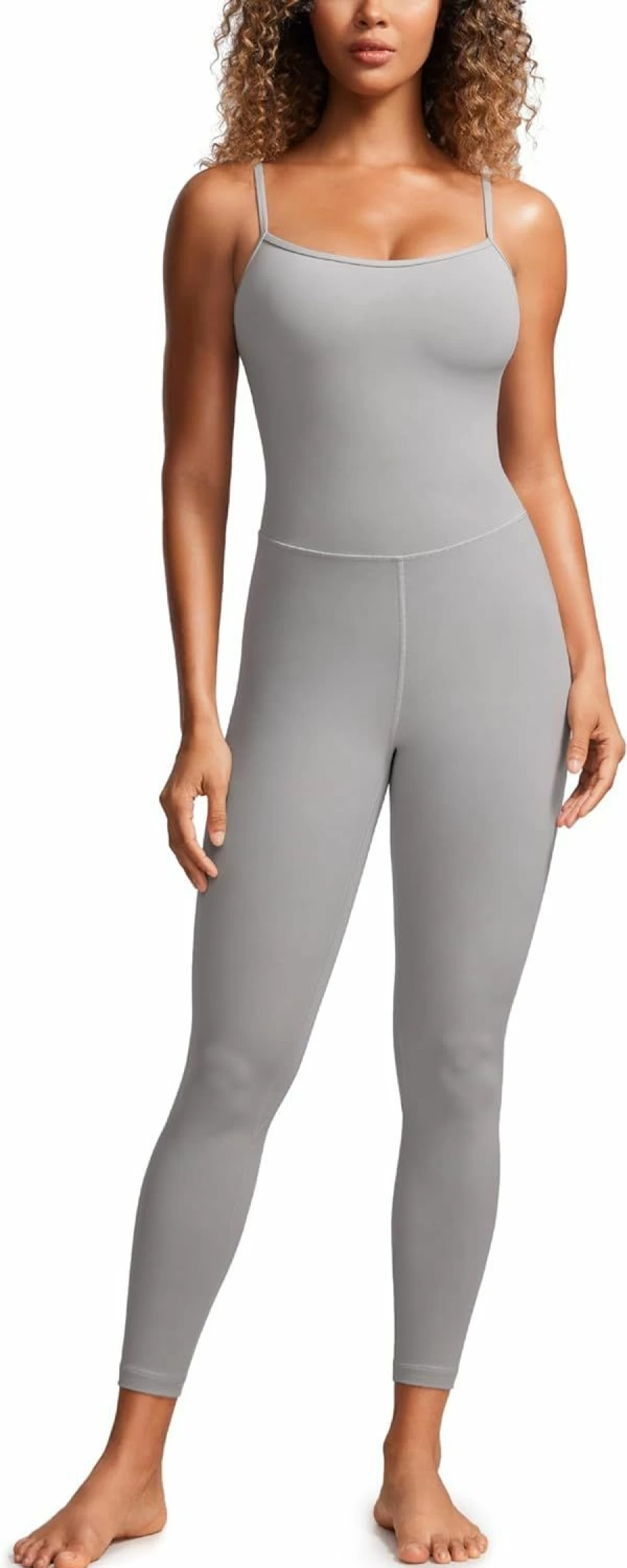 CRZ YOGA Butterluxe Women's Jumpsuit - Workout Romper with Built-In Bra & Leggings for Yoga & Casual Wear